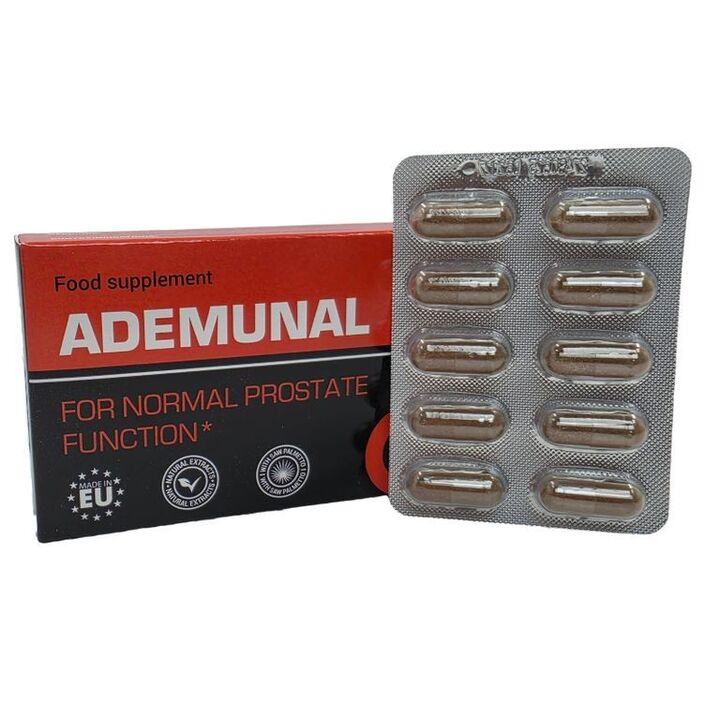 Ademunal pakuotė ir kapsulės
